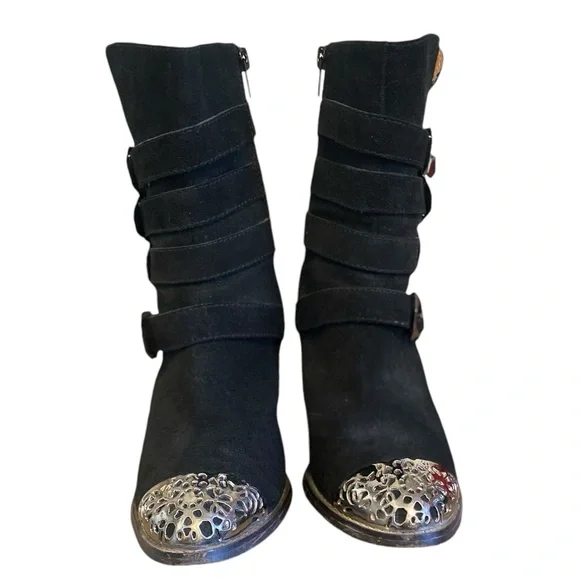 Authentic Free People High Heeled Boots Attached - Picture 6 of 7